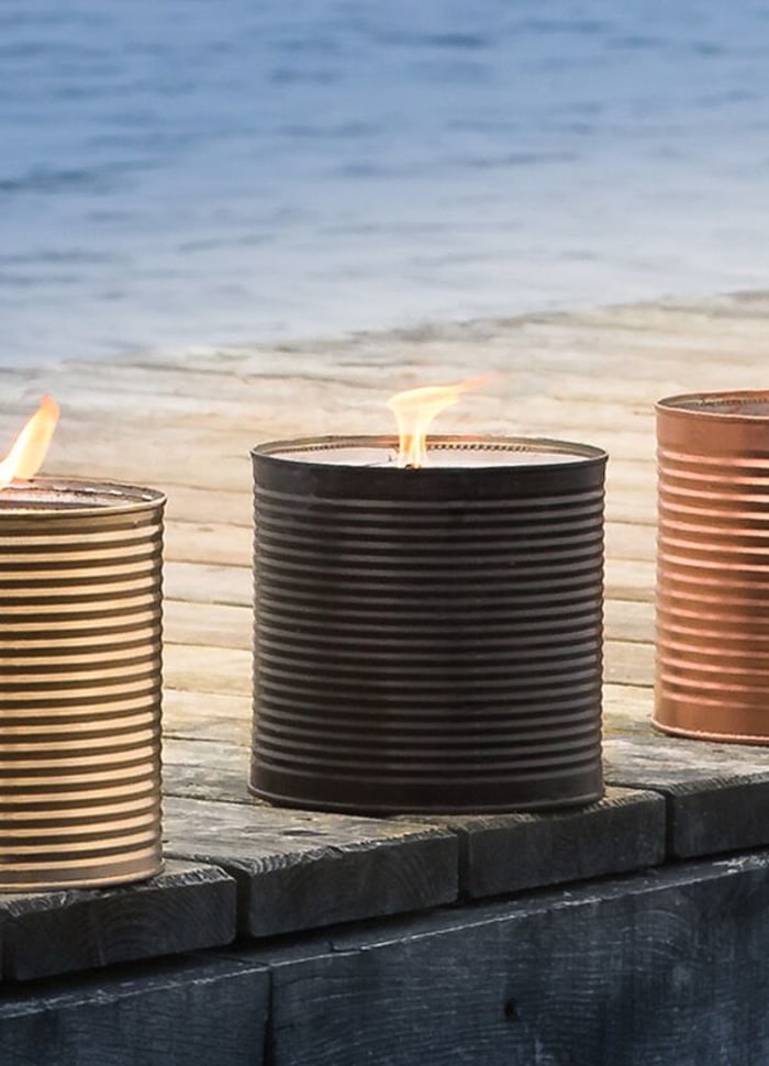 Schwarze Outdoorkerze von Living by Heart – Bild 4